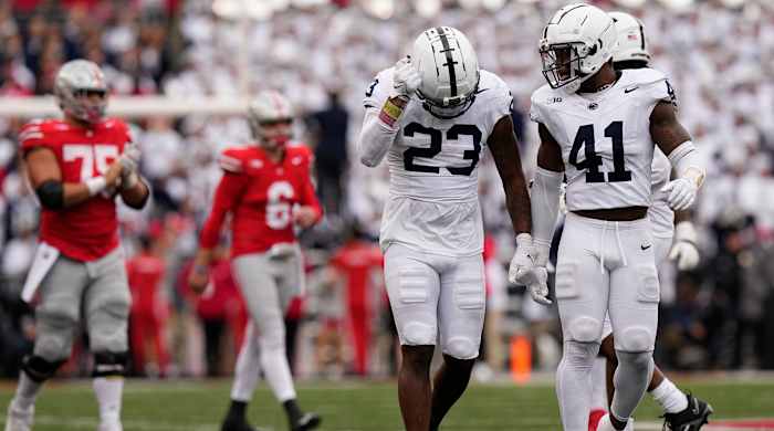 Penn State playing against Ohio State.